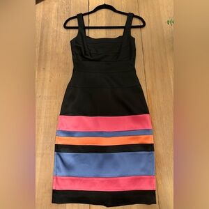 *NWOT* Jax Satin Colorblock Cocktail Dress Sz 2